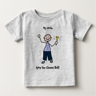 Chemo Bell Man - Periwinkle Ribbon Magenkrebs Baby T-shirt