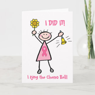 Chemo Bell - rosa Ribbon Brustkrebs Karte