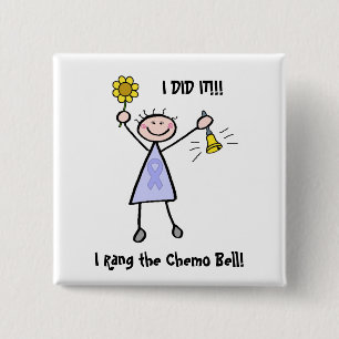 Chemo Bell - Weiblicher Krebs Button