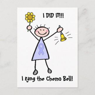Chemo Bell - Weiblicher Krebs Postkarte