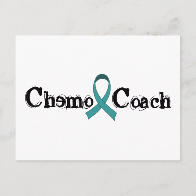 Chemo Coach - Aquamarines Band Postkarte (Vorderseite)
