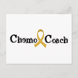 Chemo Coach - Kinderkrebs Gold Band Postkarte