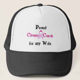 Chemo Coach - rosa Ribbon Brustkrebs Truckerkappe