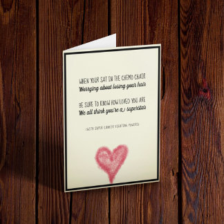 Chemo Ermutigung Karte