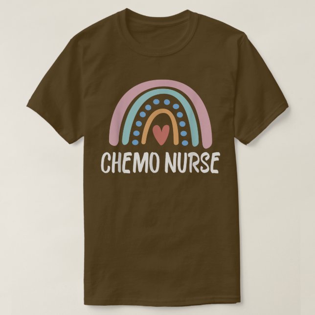 Chemo Infusion Squad Leopard Regenbogen Chemo Infu T-Shirt (Design vorne)