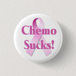 Chemo ist zum Kotzen Brustkrebs-Knopf Button