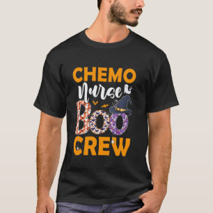 Chemo Krankenschwester Boo Crew Spuk Boo Geist Hal T-Shirt