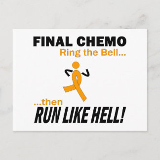 Chemo läuft wie Hölle - Leukämie Postkarte