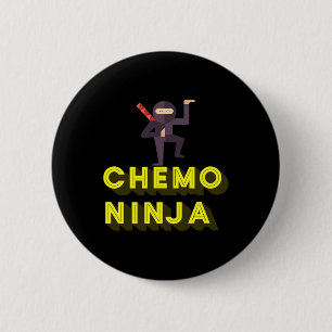 Chemo Ninja kids Cancer Awareness Month Button