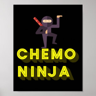 Chemo Ninja kids Cancer Awareness Month Poster