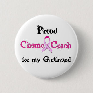 Chemo Trainer - rosa Band-Brustkrebs Button