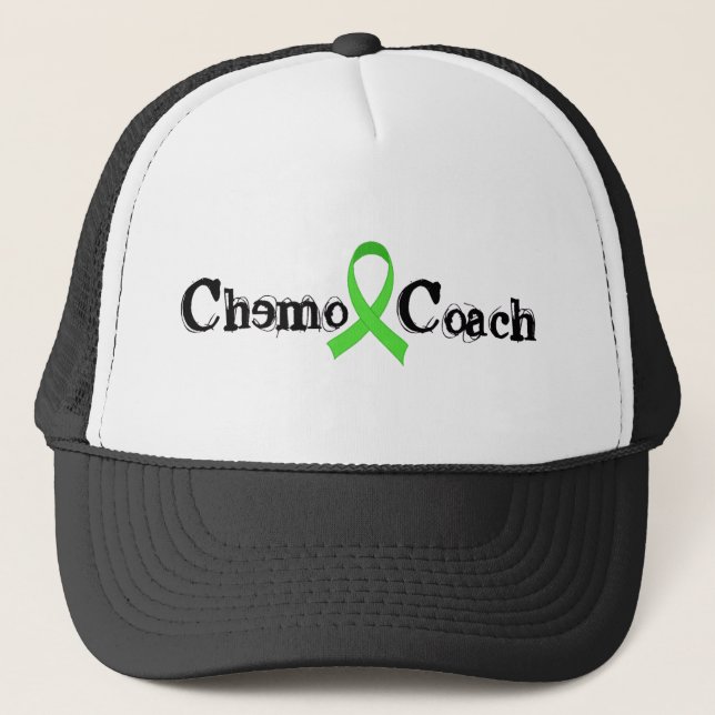 Chemo Zug - grünes Band Truckerkappe (Vorderseite)