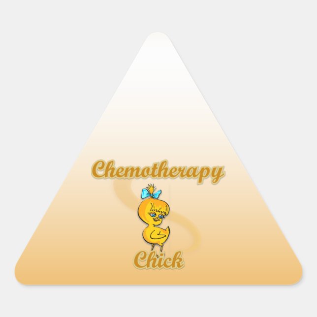 Chemotherapie Dreieckiger Aufkleber (Vorderseite)
