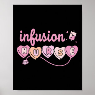 Chemotherapie-Infusionskrankenschwester Valentinst Poster