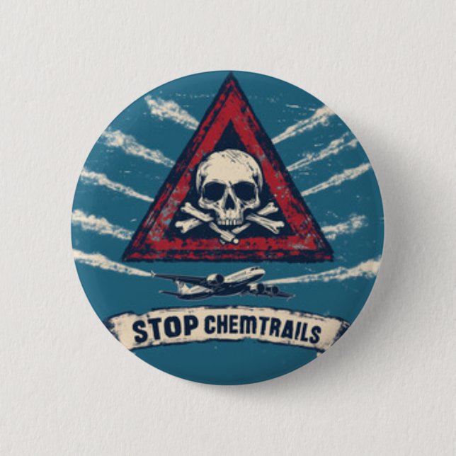 Chemtrail Pin Button (Vorderseite)