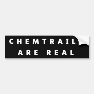 Chemtrails are real bumper sticker autoaufkleber