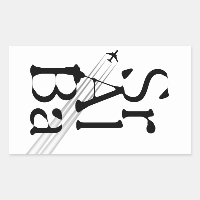 Chemtrails Sr+Al+Ba Rechteckiger Aufkleber (Vorderseite)