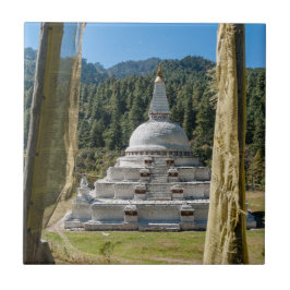 Chendebji Chorten in Bhutan, Himalaya, Asien Fliese