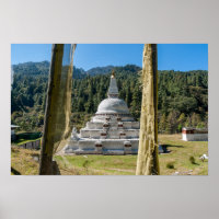 Chendebji Chorten in Bhutan, Himalaya, Asien