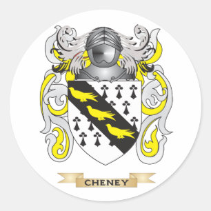 Cheney-Wappen Runder Aufkleber