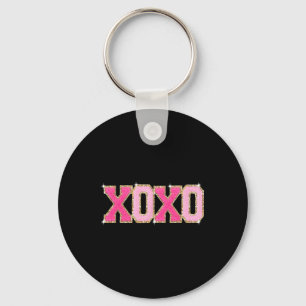 Chenille Patch Sparkling Xoxo Valentinstag Herz Schlüsselanhänger