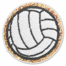 Chenille Volleyball Aufkleber