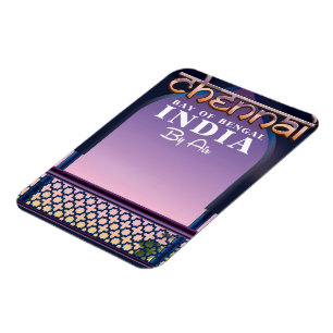 Chennai, Bengalische Bucht in Ostindien Magnet