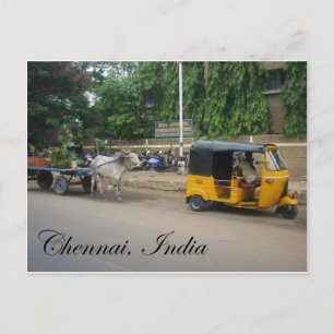 Chennai, Indien Postkarte