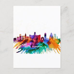 Chennai Skyline Feiertagspostkarte