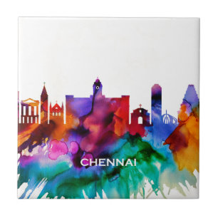 Chennai Skyline Fliese