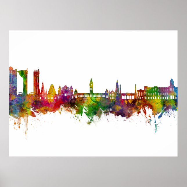 Chennai Skyline India Poster (Vorne)
