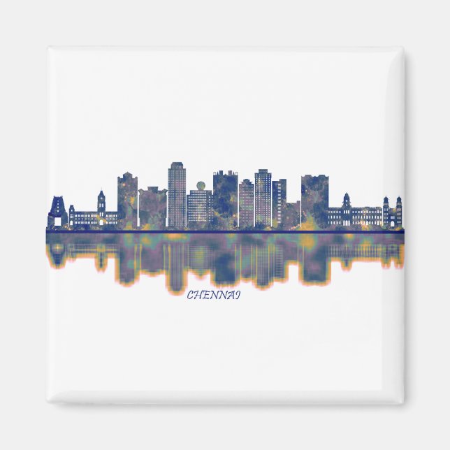 Chennai Skyline Magnet (Vorne)