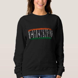 CHENNAI STADT INDIEN MIT SEINER STOLZEN INDISCHEN SWEATSHIRT