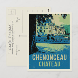 Chenonceau chateau Originalbild Frankreich Postkarte