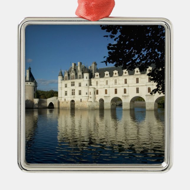 Chenonceau Chateau, River Cher, Loir-et-Cher, 2 Ornament Aus Metall (Vorne)