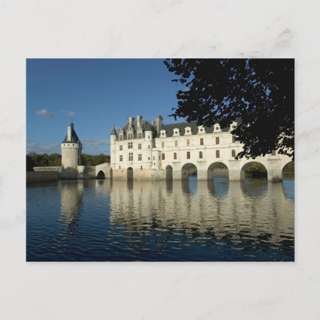 Chenonceau Chateau, River Cher, Loir-et-Cher, 2 Postkarte (Vorderseite)