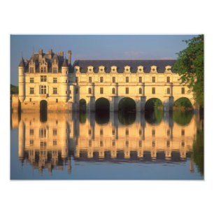 Chenonceau Chateau, River Cher, Loir-et-Cher, Fotodruck