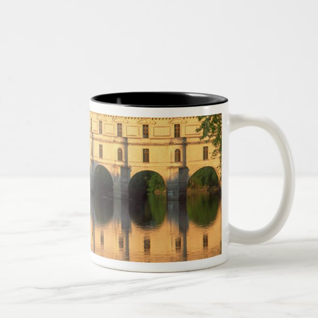 Chenonceau Chateau, River Cher, Loir-et-Cher, Zweifarbige Tasse (Rechts)