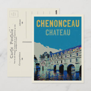 Chenonceau-Schlossausstellung Frankreich Po Postkarte