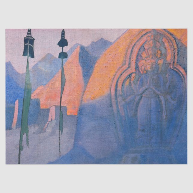 Chenrezi von Nicholas Roerich Seidenpapier (Vorderseite)