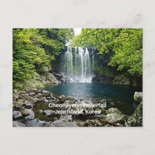 Cheonjiyeon Waterfall, Korea, Postkarte
