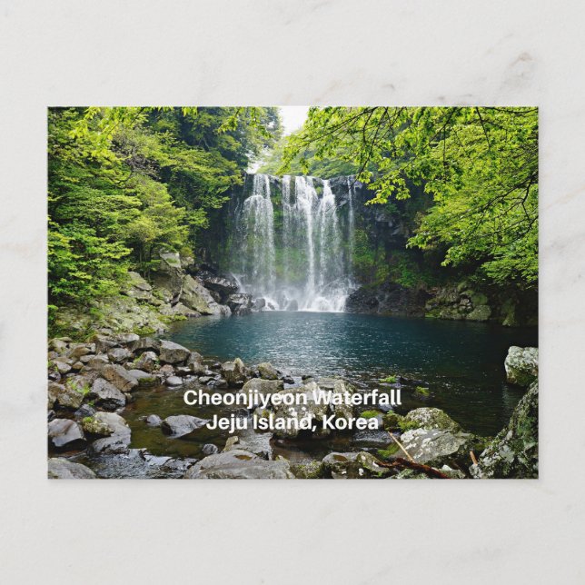Cheonjiyeon Waterfall, Korea, Postkarte (Vorderseite)