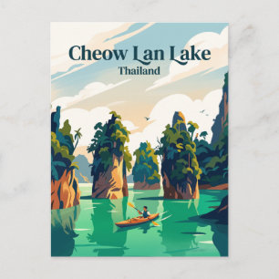 Cheow Lan Lake Thailand Postkarte