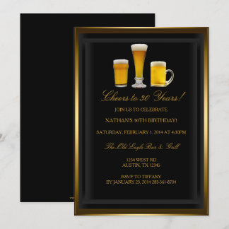 Cheques Drinks Geburtstagsparty Einladung