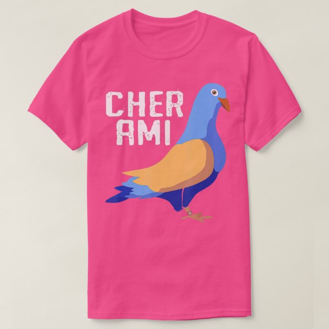 Cher Ami World War Hero Carrier Pigeon  T-Shirt (Design vorne)