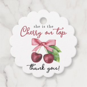 Cherbow baby Dusche - Danke Geschenkanhänger