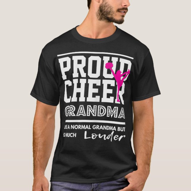 Chereleader Design Proud Cheer Oma T-Shirt (Vorderseite)