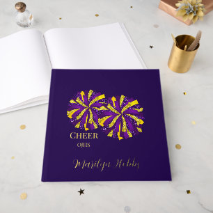 Chereleading Pom Poms Personalisiert Foil Scrapboo Gästebuch