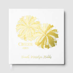 Chereleading Pom Poms Personalisiert Foil Scrapboo Gästebuch