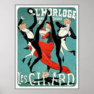 Cheret Art Nouveau Poster: Les Girard: Tanz Poster